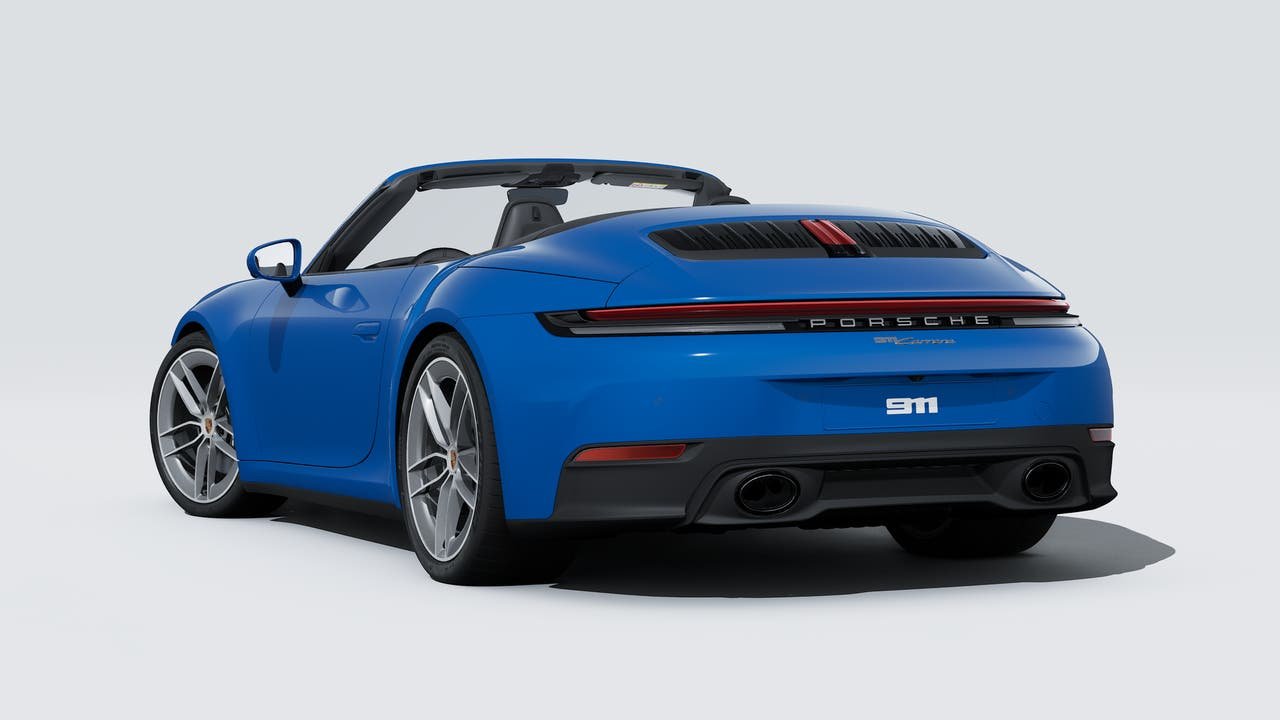 Used 2025 Lugano Blue Porsche Carrera Cabriolet image 3