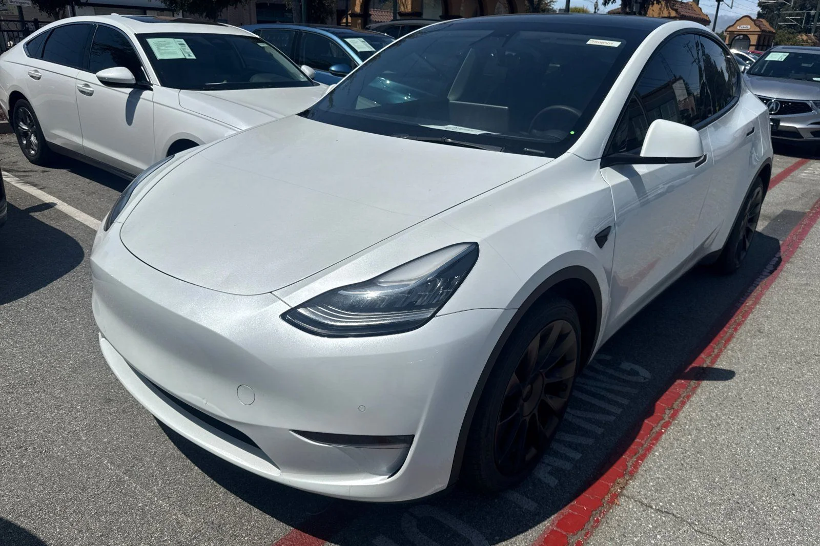 Used 2021 Pearl White Multi-Coat Tesla Long Range image 10