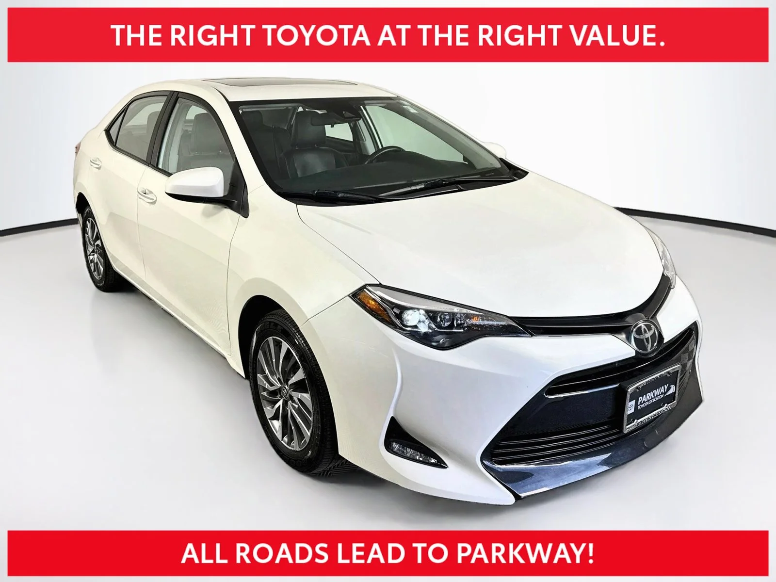 Certified Used 2019 White Toyota XLE image 1