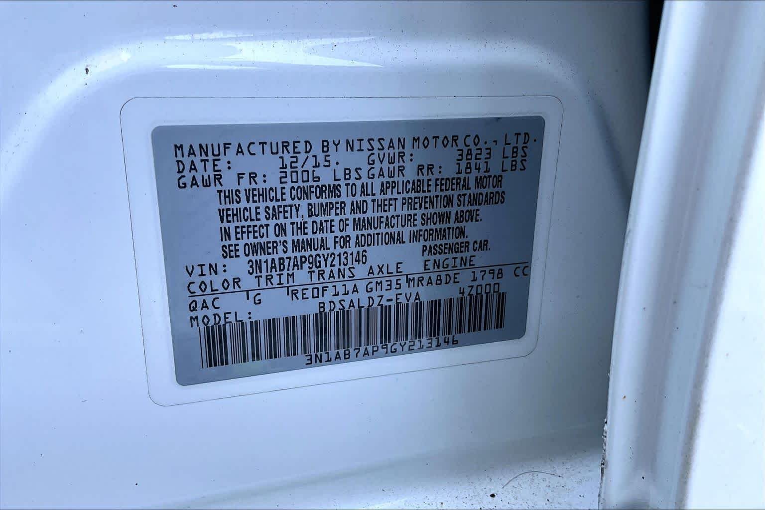 Used 2016 Aspen White Pearl Nissan SV image 35