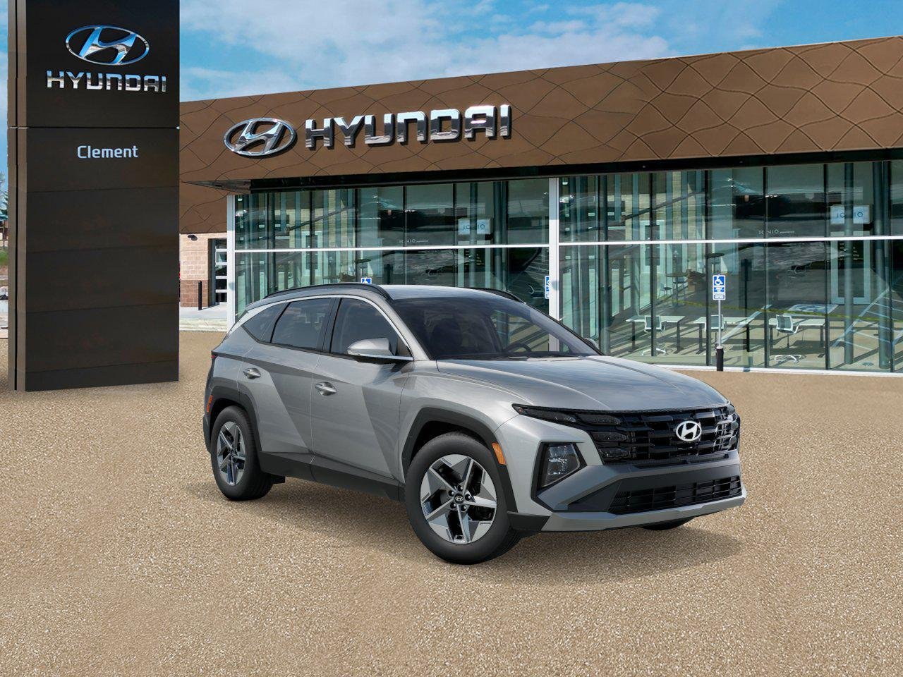New 2026 Shimmering Silver Hyundai SEL AWD image 2
