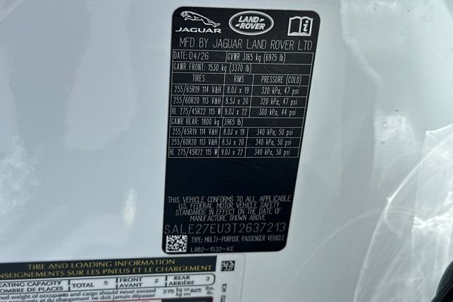 New 2026 Fuji White Land Rover X-Dynamic SE image 28