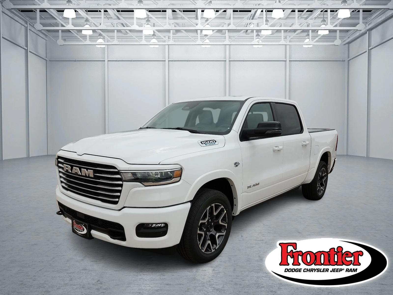 New 2026 Bright White Clear-Coat  Paint Ram LARAMIE CREW CAB 4X4 5