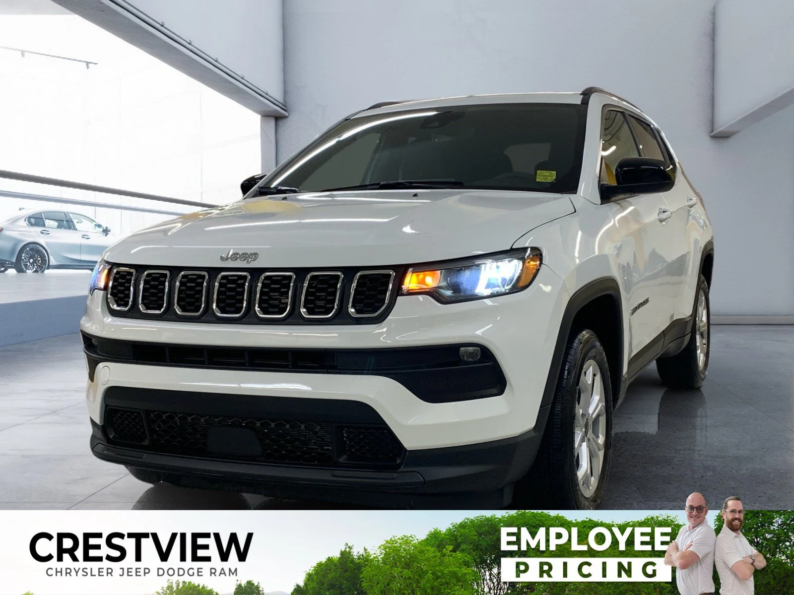 New 2026 Bright White Jeep North image 1