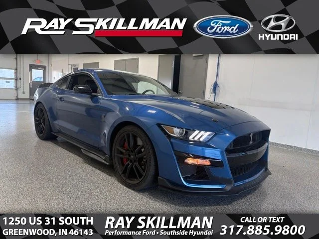 Certified Used 2020 Ford Performance Blue Metallic Ford Shelby GT500 image 1
