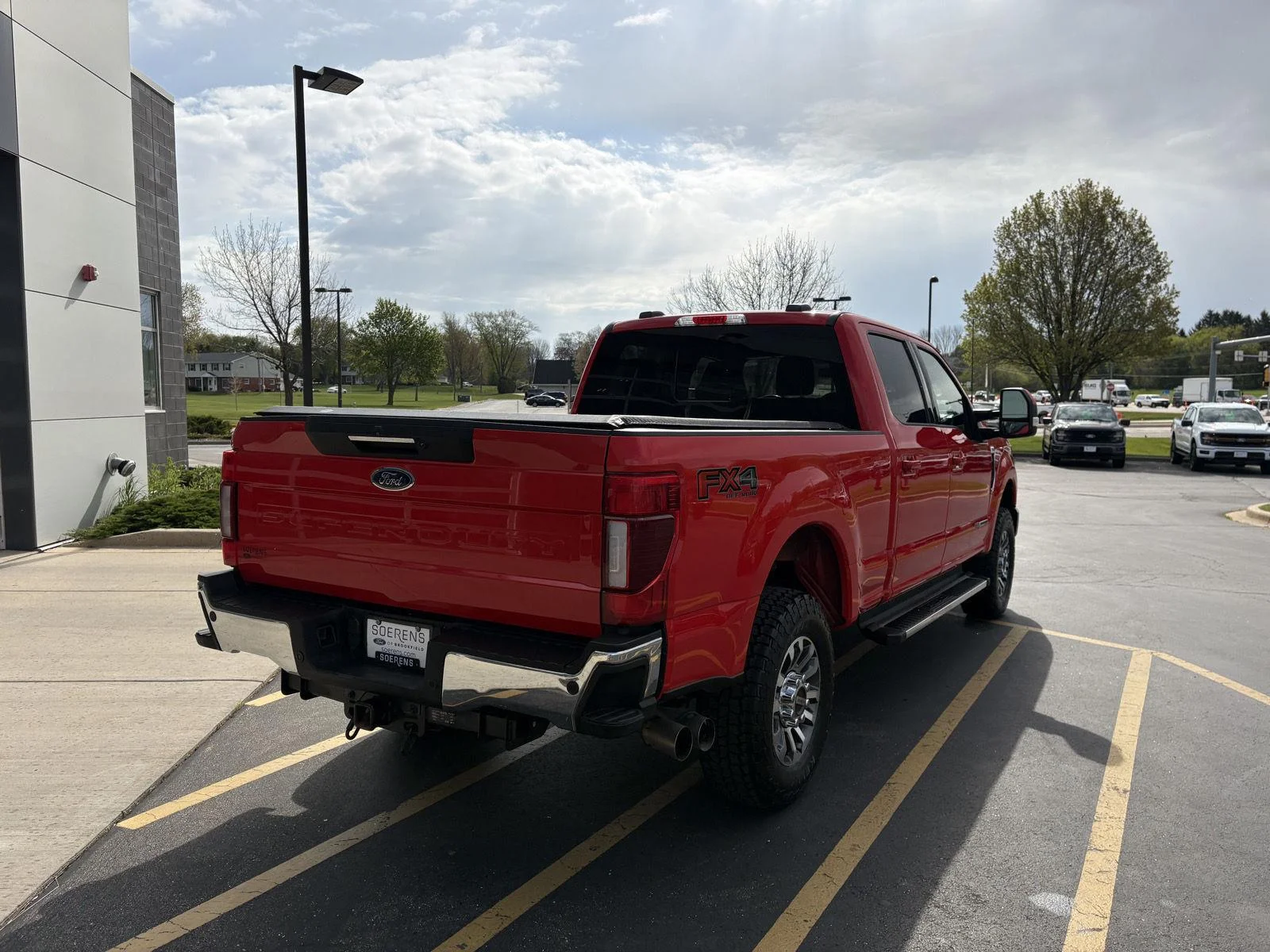 Used 2022 Race Red Ford Lariat image 6