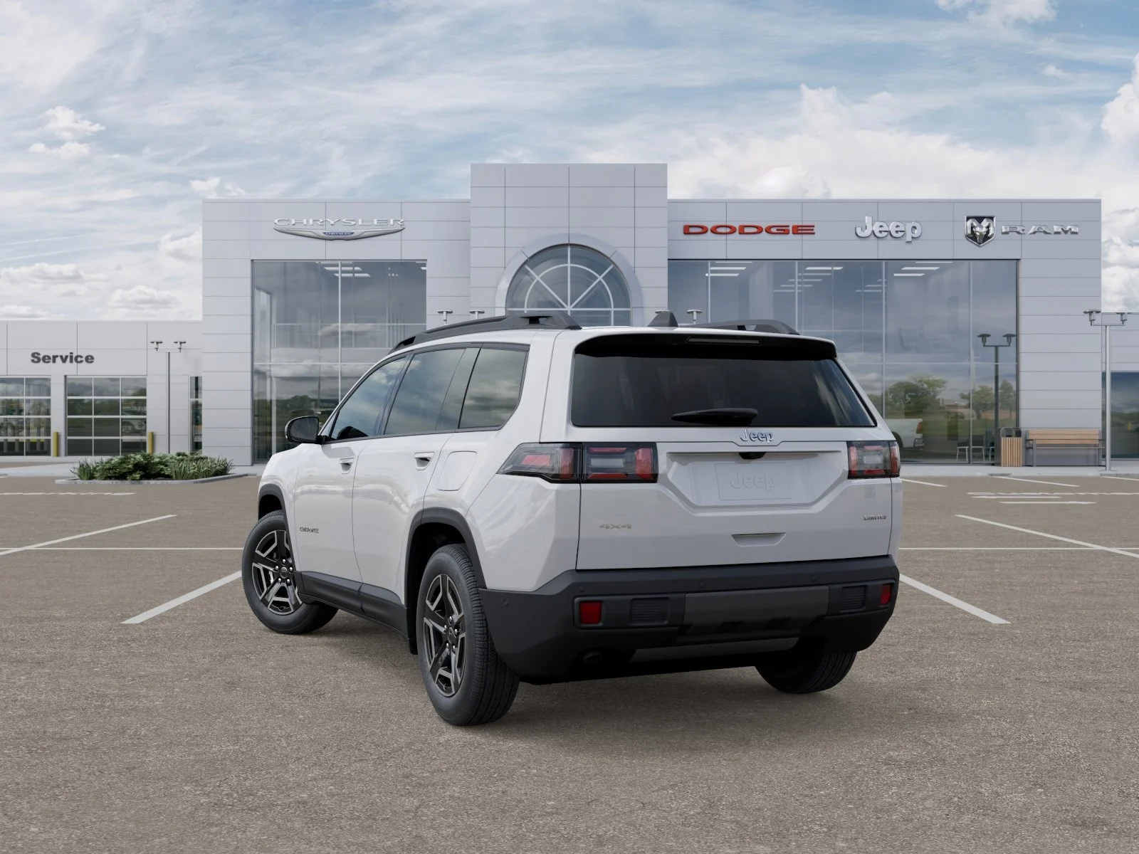 New 2026 Bright White Clear-Coat Exterior Paint Jeep Limited image 4