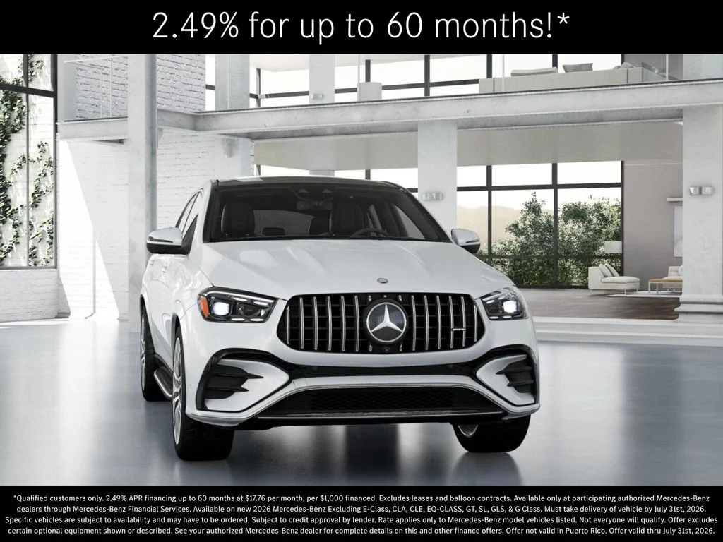New 2026 MANUFAKTUR Moonlight White Metallic Mercedes-Benz AMG® GLE 53 4MATIC+ Coupe image 8