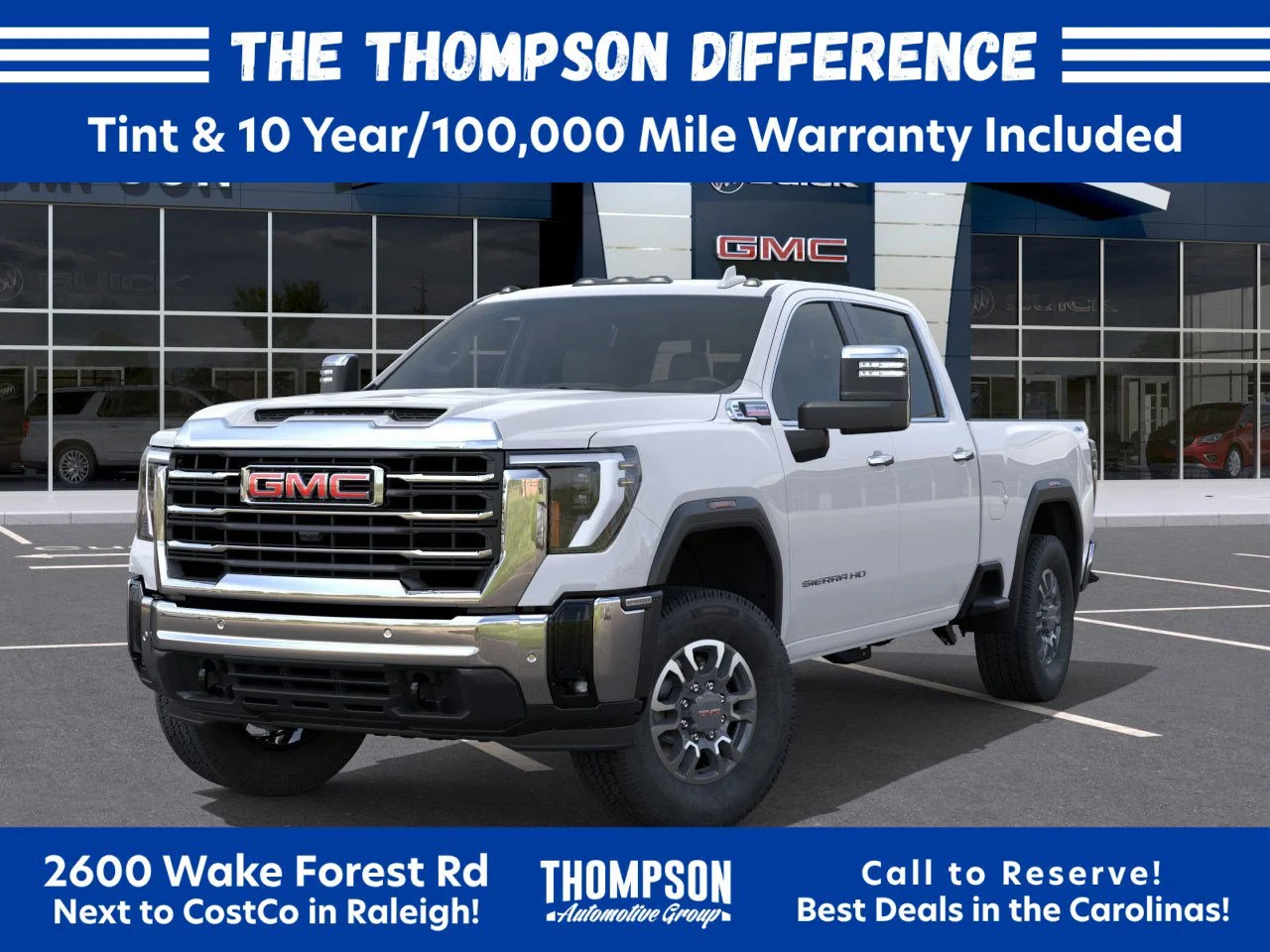 New 2026 Glacier White Tricoat GMC SLT image 6