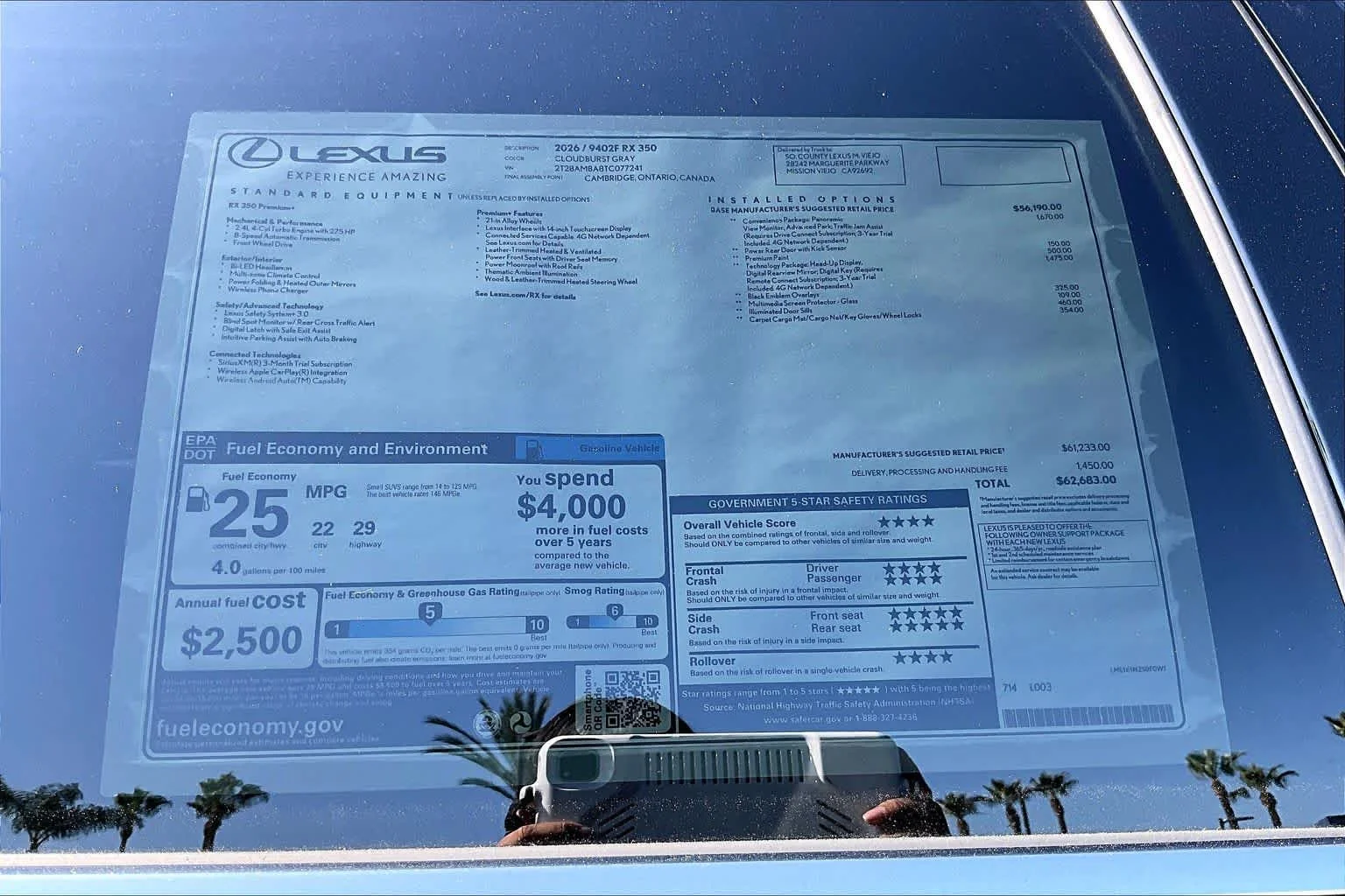 New 2026 Cloudburst Gray Lexus PREMIUM PLUS image 22