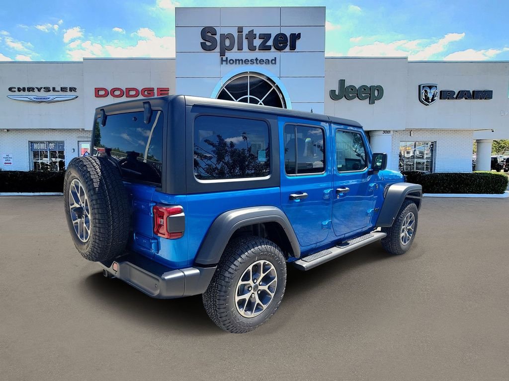 New 2025 Hydro Blue Pearl-Coat Exterior Paint Jeep Sport S image 2