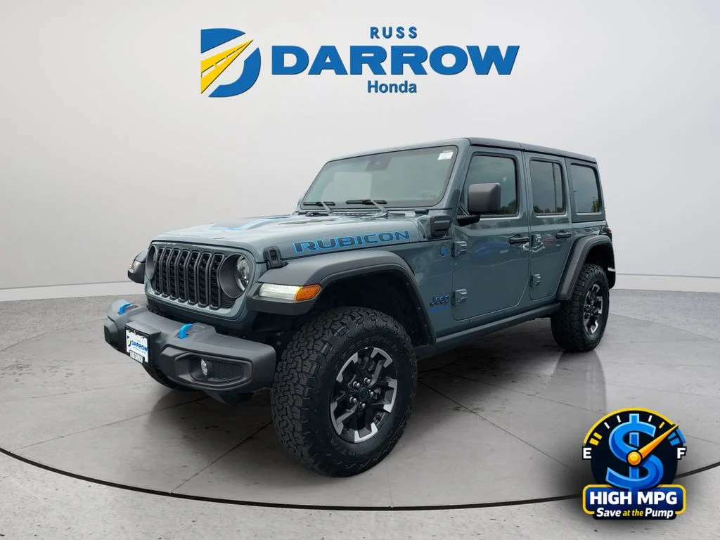 Used 2024 Gray Jeep Rubicon 4xe image 1