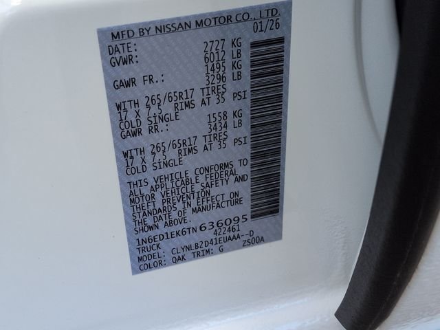 New 2026 White Nissan SV image 33