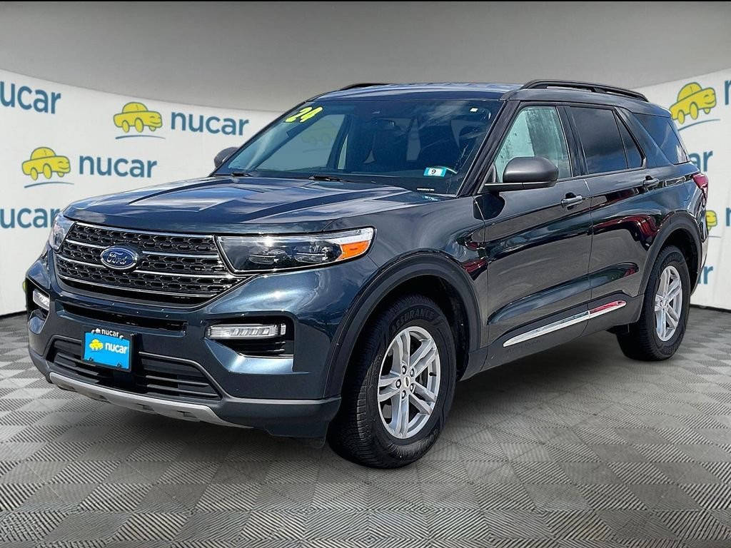 Used 2024 Stone Blue Metallic Ford XLT image 3