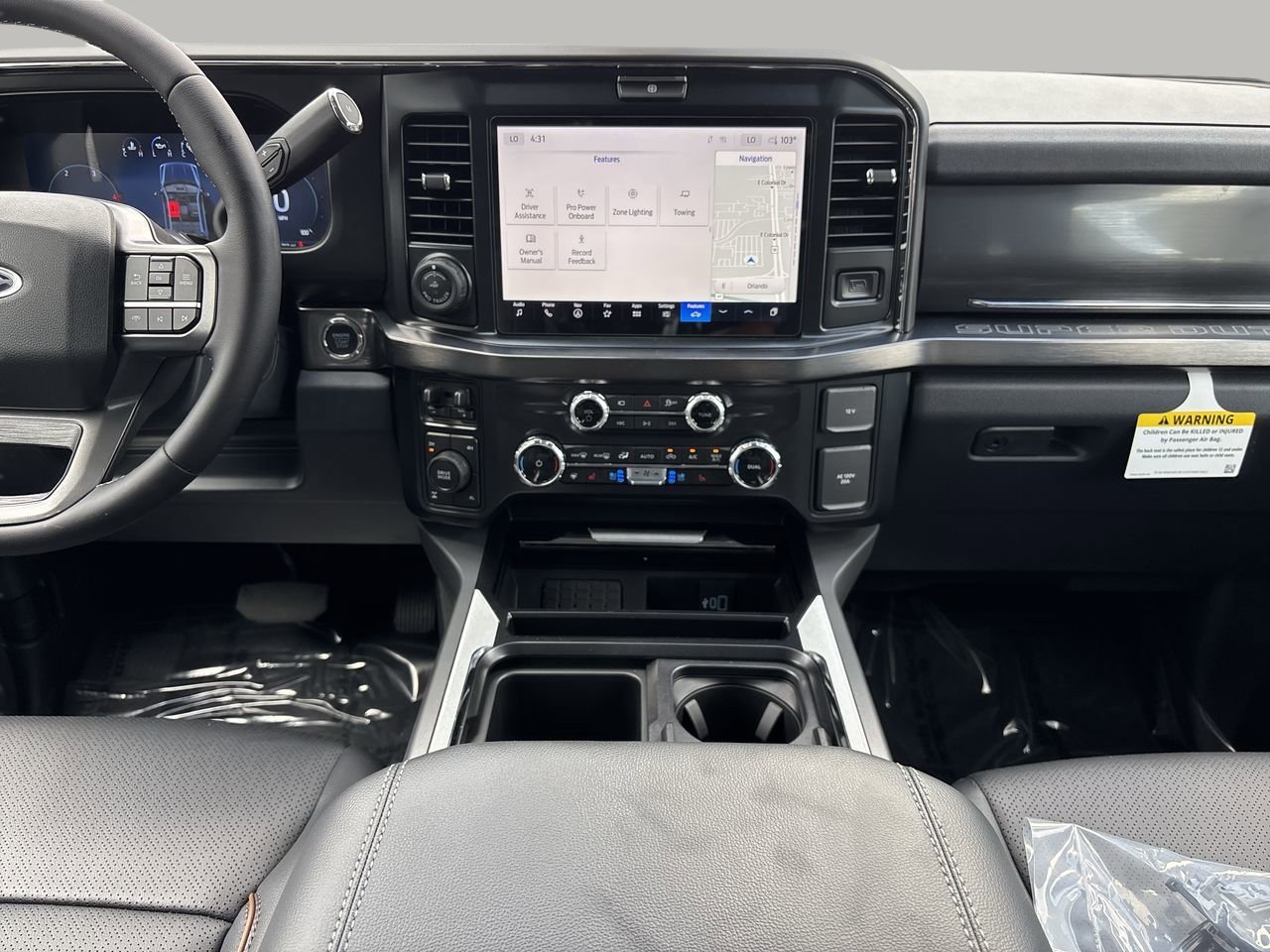 Used 2025 Star White Metallic Tri-Coat Ford Lariat image 14