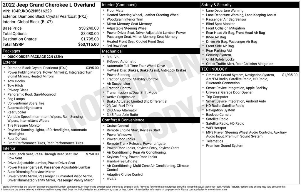 Used 2022 Black Jeep Overland image 23