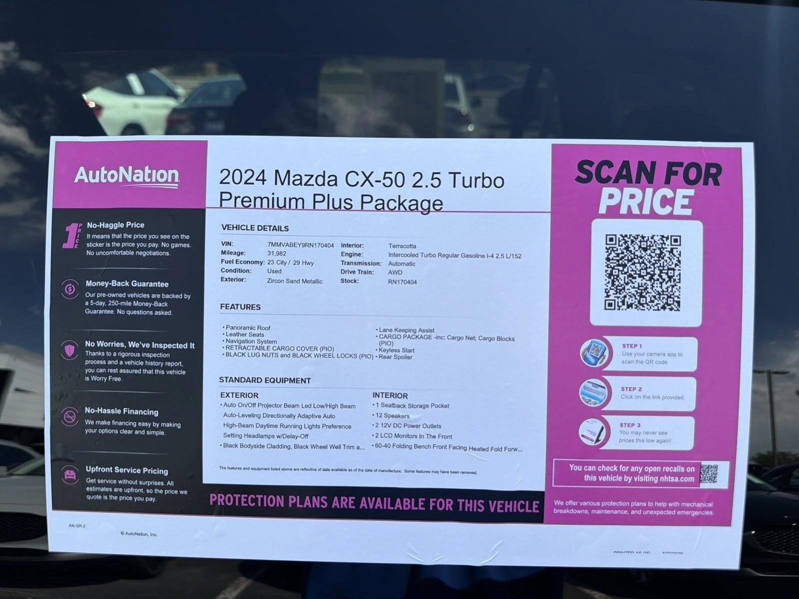 Certified Used 2024 Zircon Sand Metallic Mazda 2.5 Turbo Premium Plus Package image 20