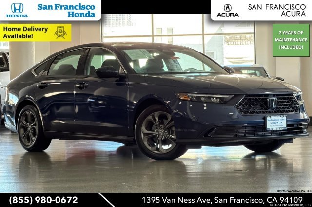 Certified Used 2024 Canyon River Blue Metallic Honda EX image 1