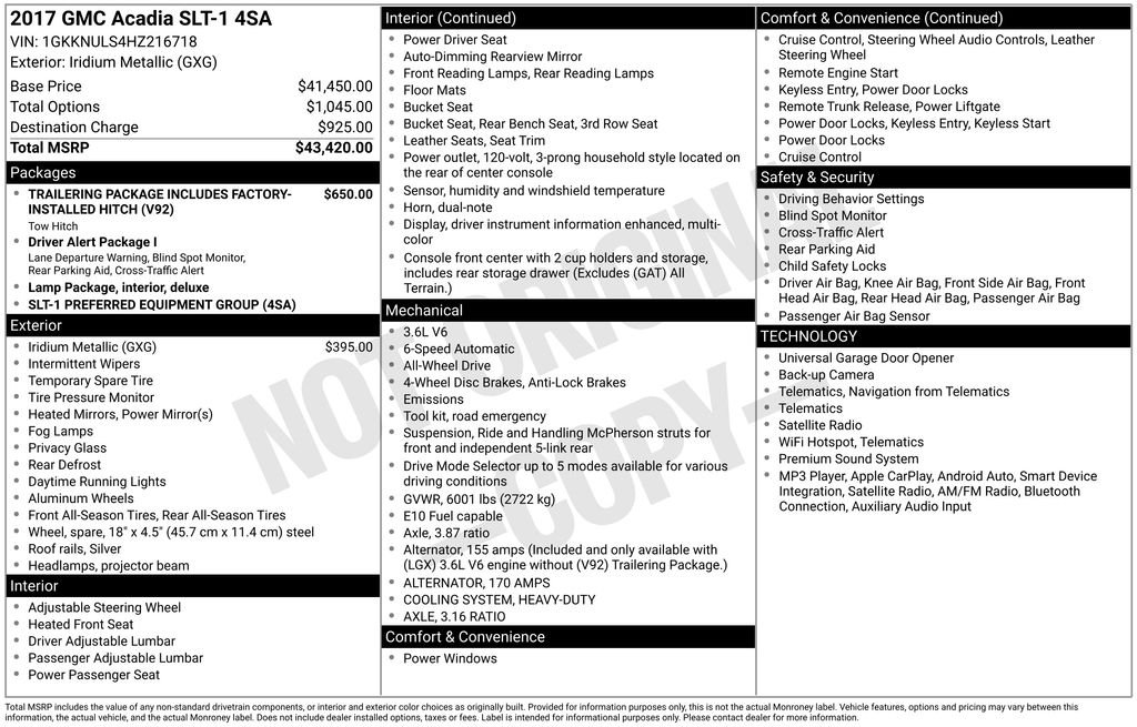 Used 2017 Silver GMC SLT-1 image 37