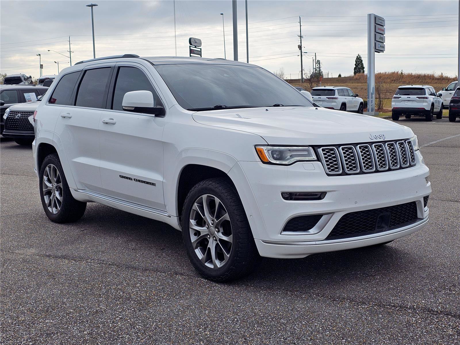 Used 2020 Bright White Clearcoat Jeep Summit image 5