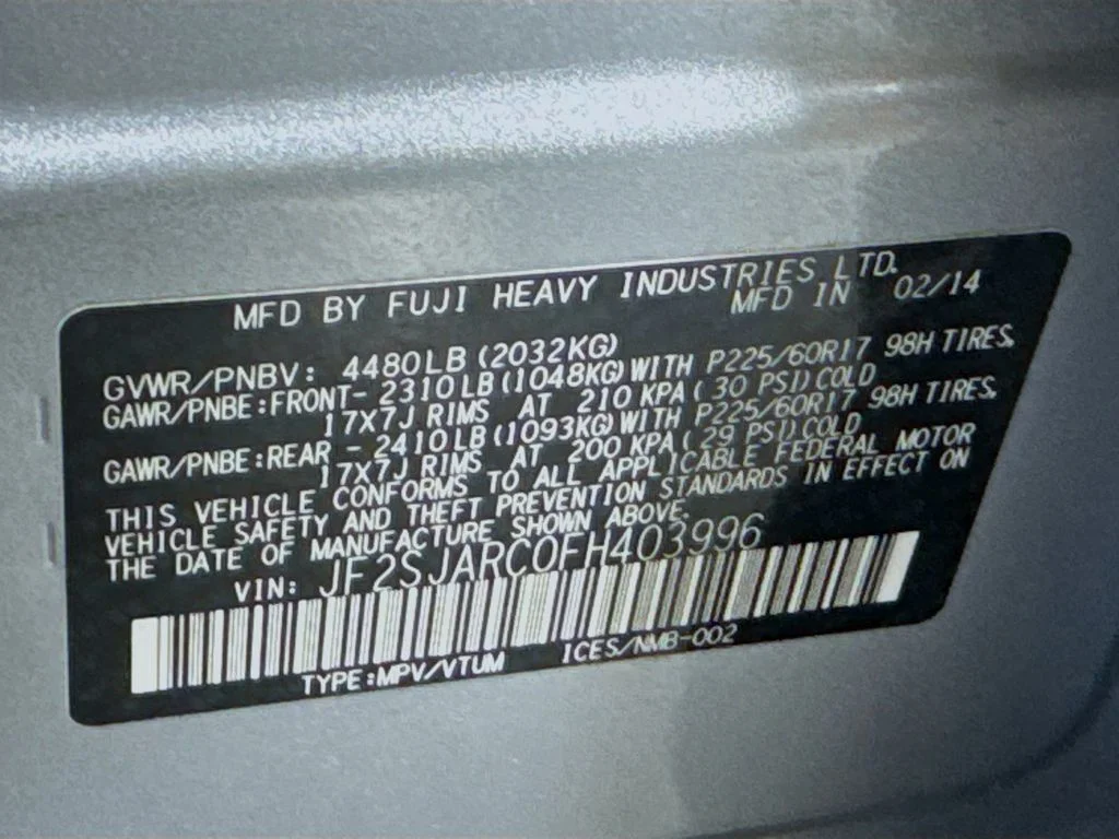 Used 2015 Silver Subaru 2.5i Limited image 42