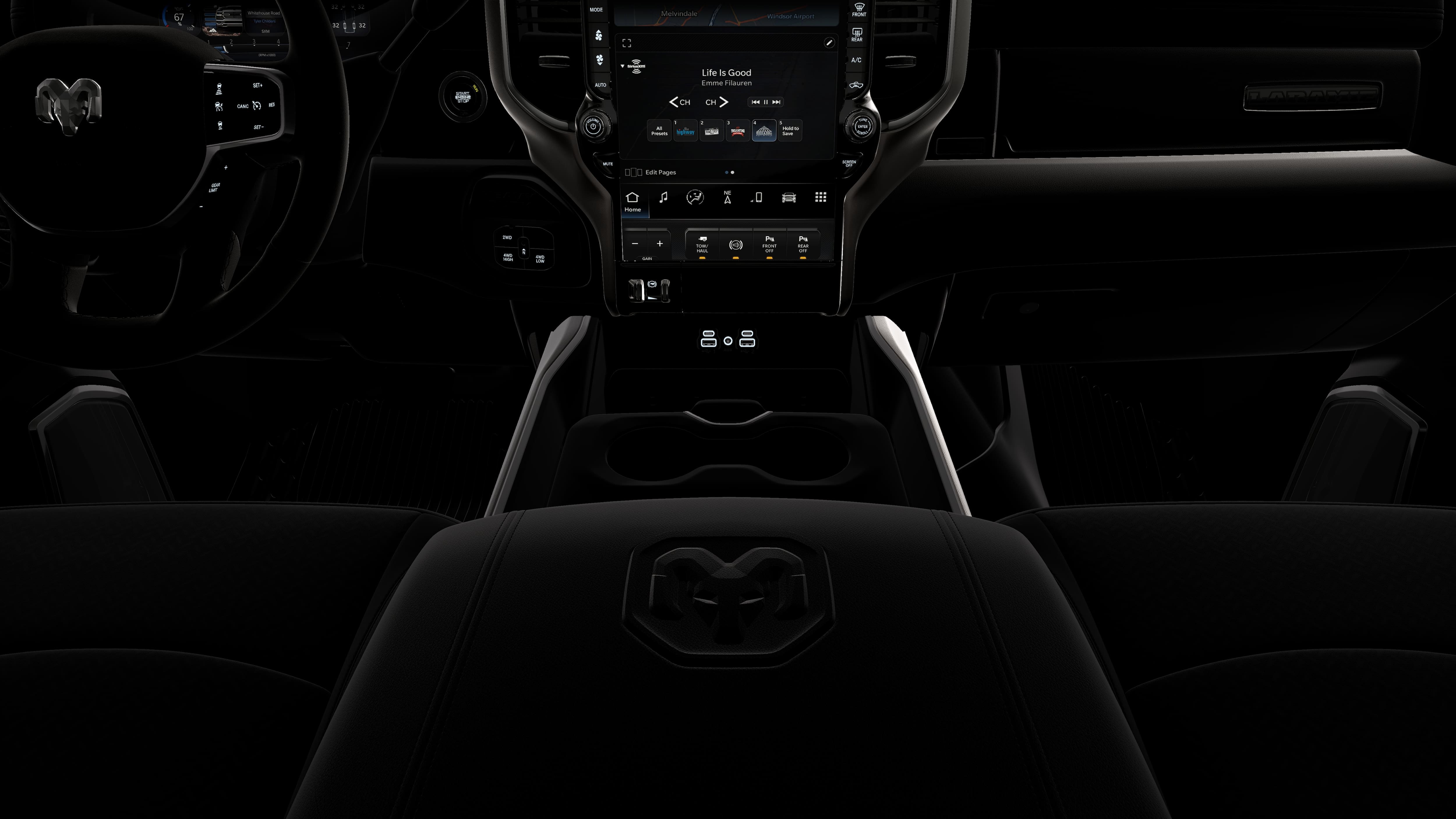 New 2026 Diamond Black Crystal Pearl-Coat Exterior Paint RAM LARAMIE image 17
