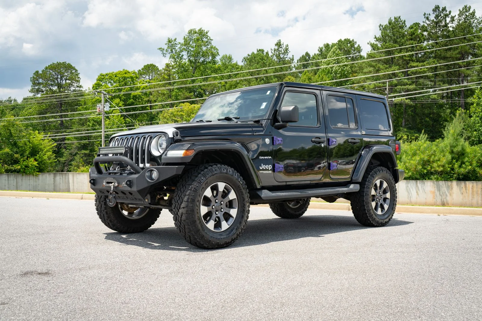 Used 2021 Black Clearcoat Jeep Unlimited Sahara image 3