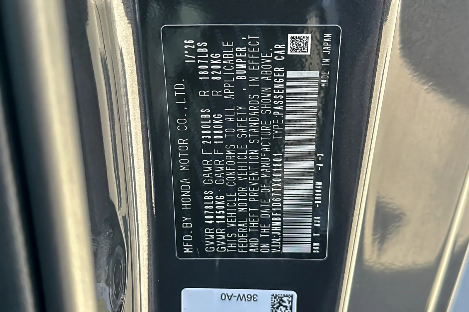 Used 2026 GRAY METALLIC Honda  image 27