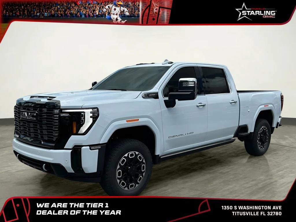 New 2026 Glacier White Tricoat GMC Denali Ultimate image 1