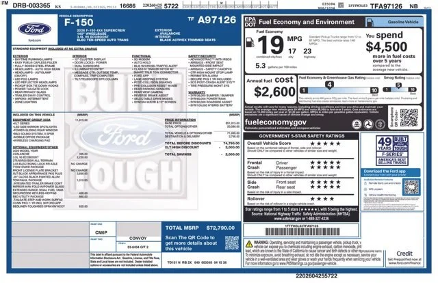 New 2026 Avalanche Ford XLT image 62