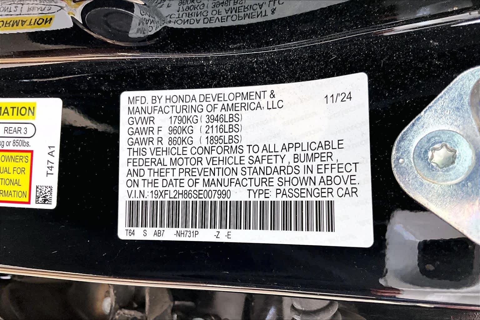 Certified Used 2025 Crystal Black Pearl Honda Sport image 35