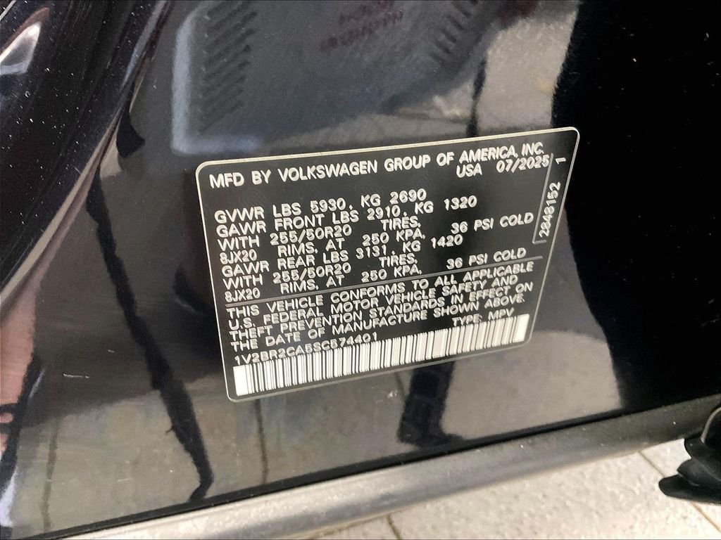 Certified Used 2025 Black Volkswagen 2.0T SEL image 37