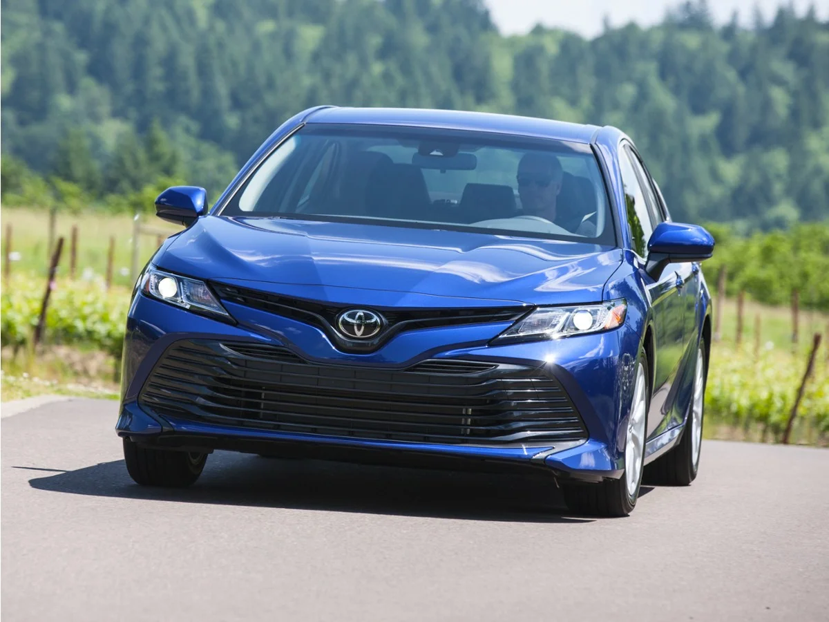 Used 2019 Red Toyota LE image 1