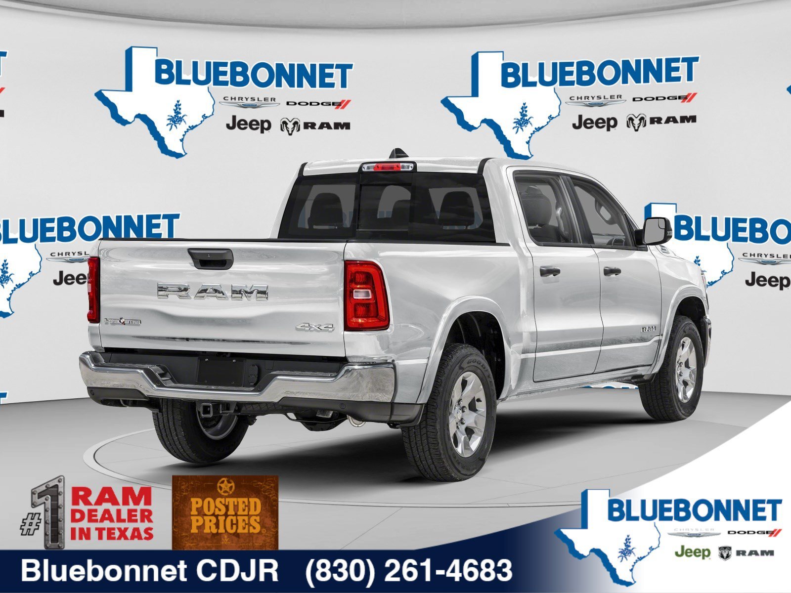 New 2026 Bright White Clear-Coat Exterior Paint RAM Big Horn image 2