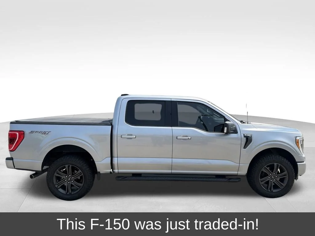 Certified Used 2021 Iconic Silver Metallic Ford XLT image 1