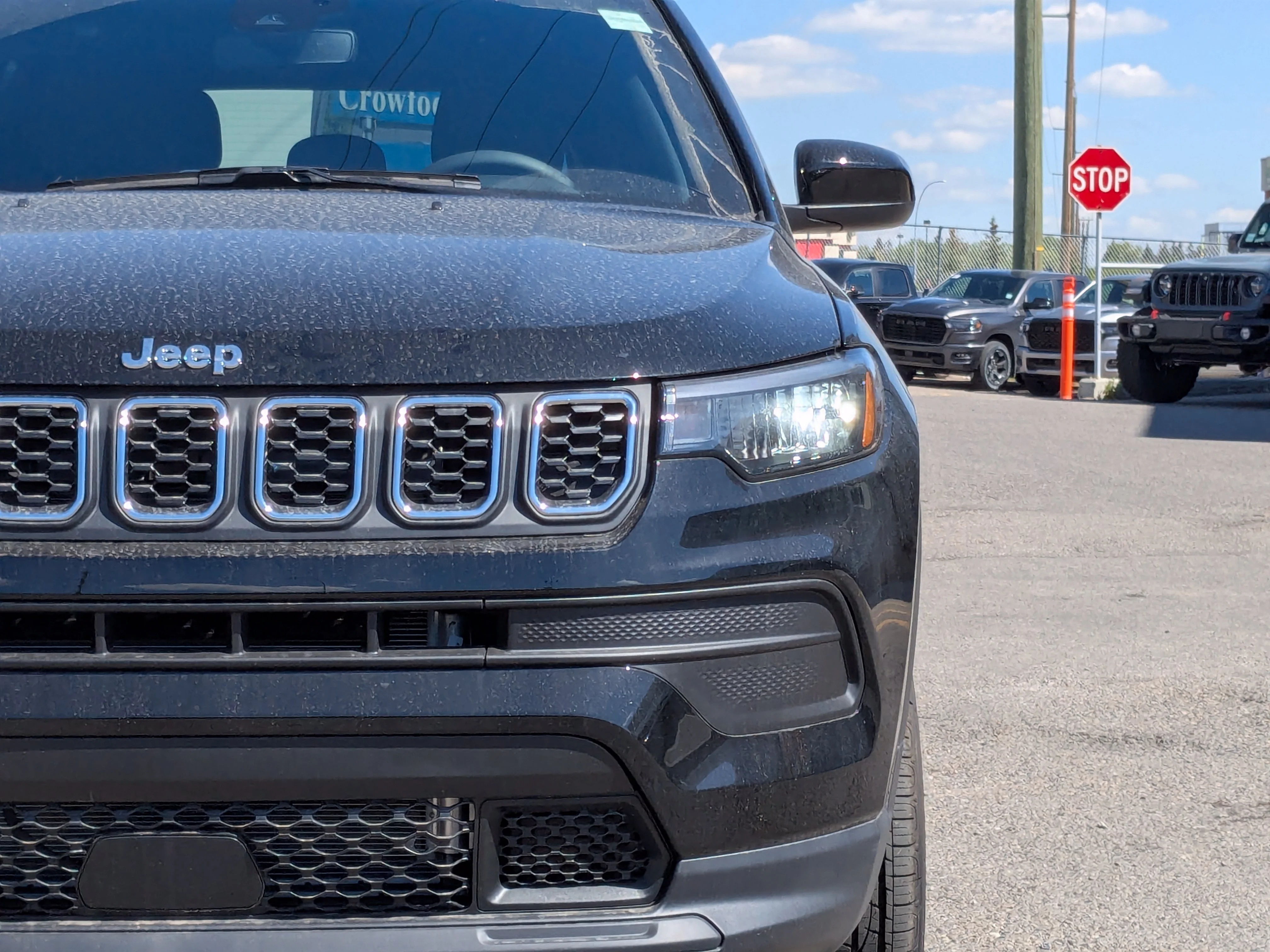 New 2025 Black Jeep Sport - - Forward Collision Warning - LED Head Lamps - Heated Seats and More! image 10
