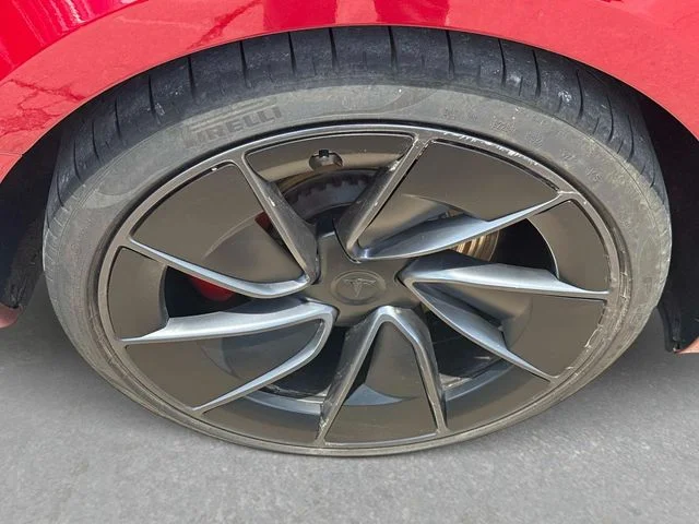 Used 2025 Ultra Red Tesla Performance image 9