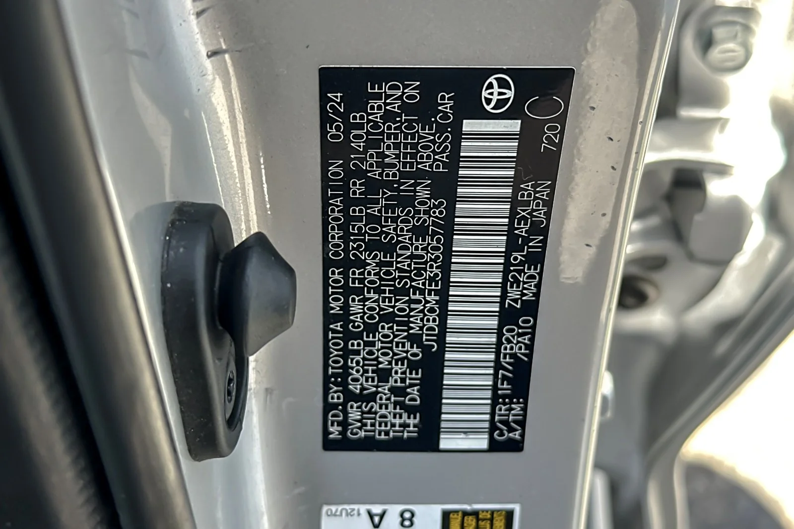 Certified Used 2024 CLASSIC SILVER Toyota Hybrid LE image 25