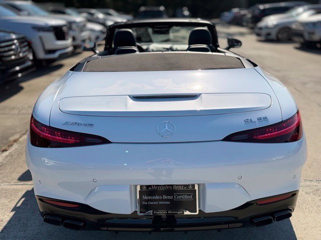 Certified Used 2022 MANUFAKTUR Moonlight White Magno Mercedes-Benz SL 55 AMG® image 29