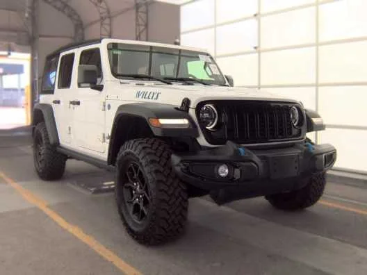 Used 2024 Bright White Clearcoat Jeep Willys image 3