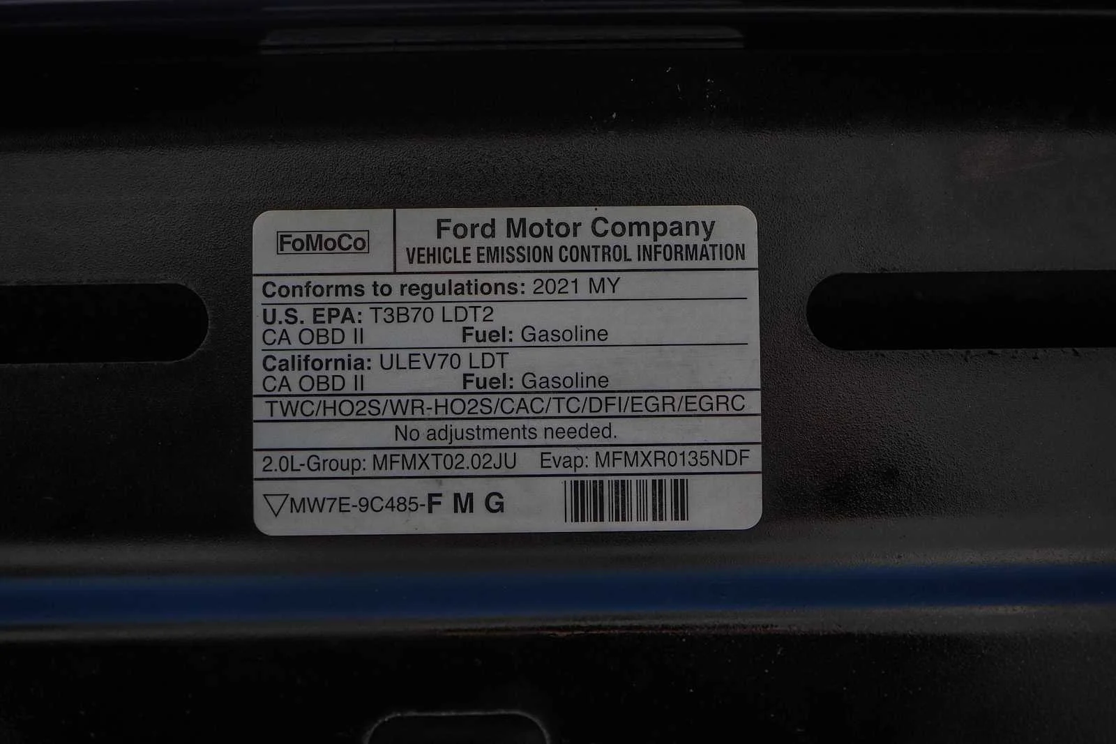 Used 2021 Agate Black Metallic Ford SEL image 29