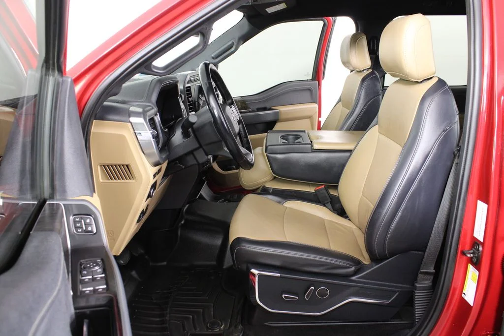 Used 2021 Rapid Red Metallic Tinted Clearcoat Ford Lariat image 23
