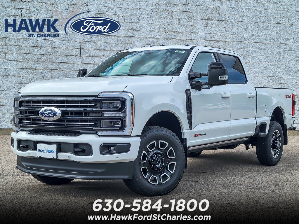 New 2026 Star White Metallic Tri-Coat Ford F-350® Platinum® image 1