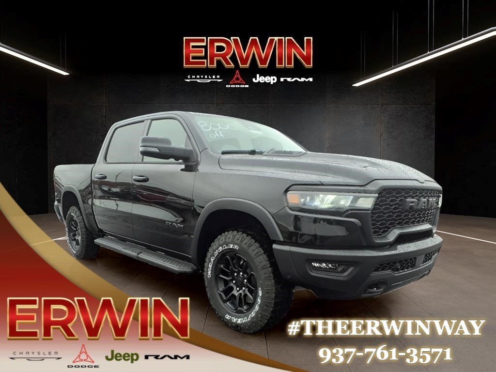 New 2026 Diamond Black Crystal Pearl-Coat Exterior Paint RAM Rebel image 1