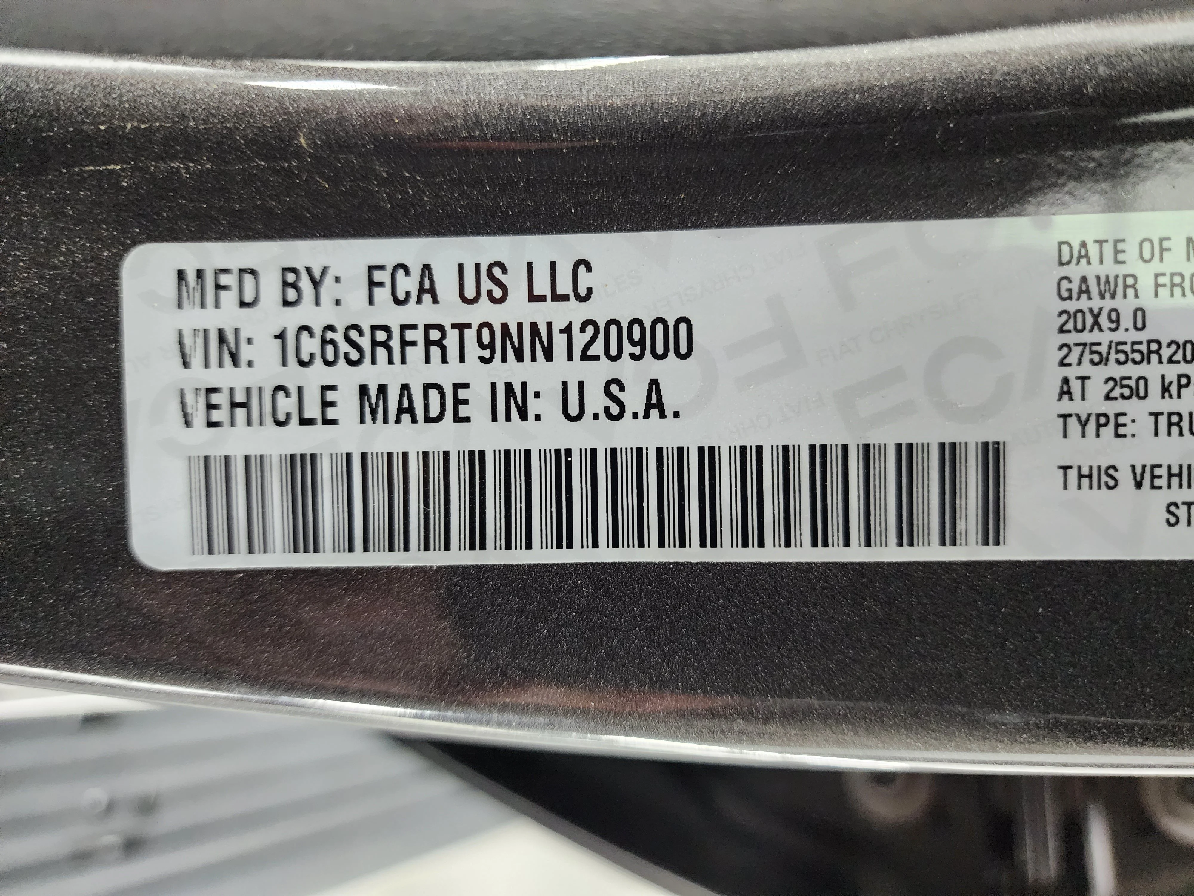 Used 2022 Granite Crystal Metallic Clearcoat Ram Laramie image 60