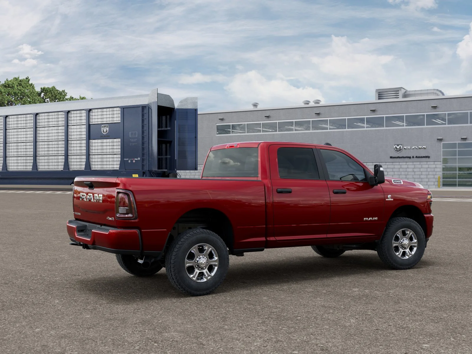 New 2027 Molten Red Pearl-Coat Exterior Paint RAM Big Horn image 2