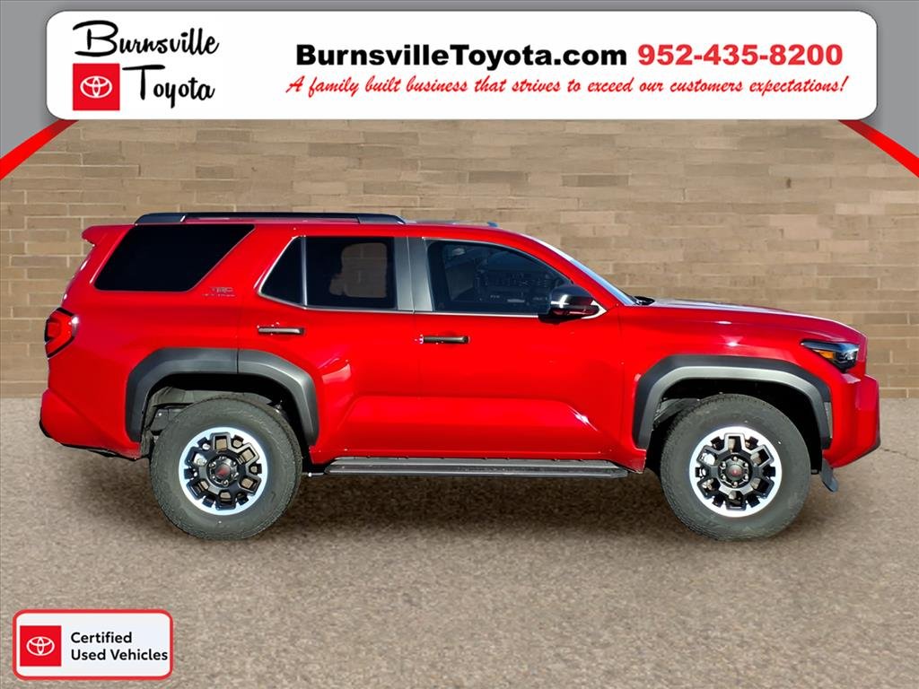 Certified 2025 Toyota 4Runner TRD Off-Road Premium with VIN JTEVA5BR1S5037975 for sale in Burnsville, Minnesota