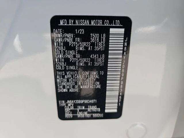 Used 2023 White Nissan Platinum image 34