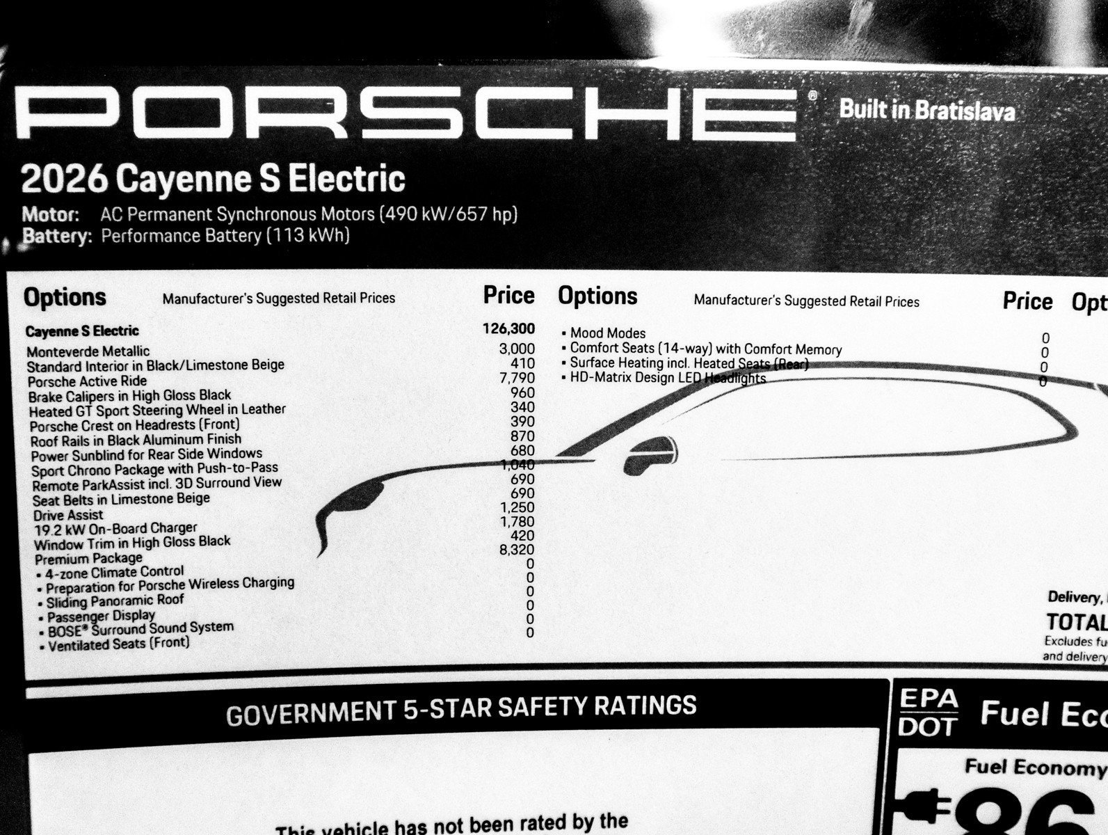 New 2026 Monteverde Metallic Porsche S Electric image 35