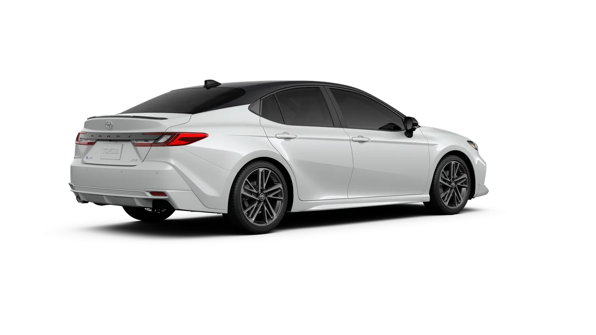 New 2026 Wind Chill Pearl with Midnight Black Metallic roof Toyota XSE image 9